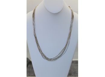 Sterling Liquid Silver Necklace And Earring Set