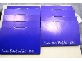 1968 Proof Coin Sets With 40 Silver Half Dollar X9