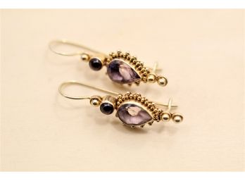 Sterling Silver Amethyst Earrings