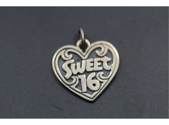 James Avery Sterling Silver Sweet Sixteen Charm