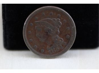 1854  Large One Cent Coin