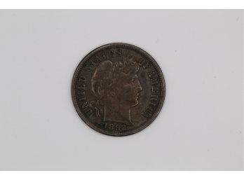 1892 Barber Dime Love Token