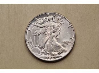 1943 Silver Walking Liberty Half Dollar Coin