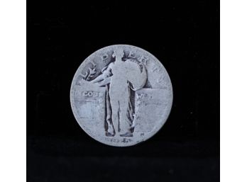 1925 Walking Liberty Silver Quarter Coin