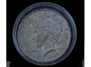 1924 Silver Peace Dollar Coin