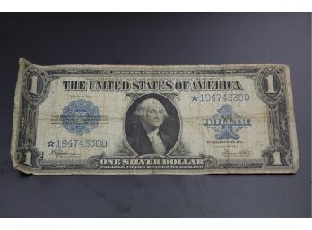 1923 Large $1 Star Note