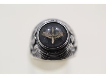 Old Army Air Corps Sterling Silver Ring