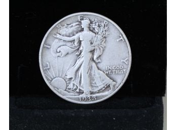 1938 Walking Liberty Silver Half Dollar Coin