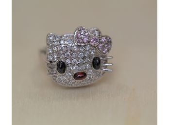 Hello Kitty Sterling Silver Ring Size 6