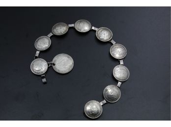 Netherlands Silver Coin Bracelet