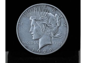 1928 S Silver Peace Dollar Coin