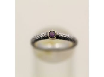 Discontinued Jane Bohan Sterling Silver 18k Gold Ring $900 Retail