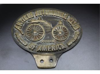 Brass Automobile Plate Topper