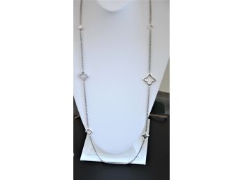 David Yurman Sterling Silver Quarterfoil Necklace