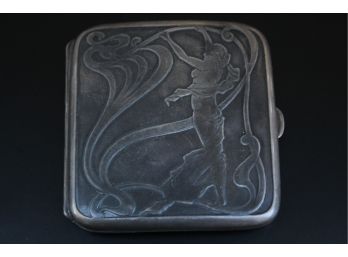 Sterling Silver Art Nouveau Cigarette Case