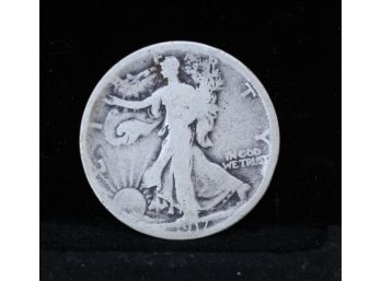 1917 Walking Liberty Silver Half Dollar Coin