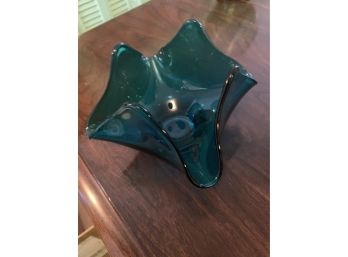 Beautiful Blue Candy Bowl Or Display Bowl