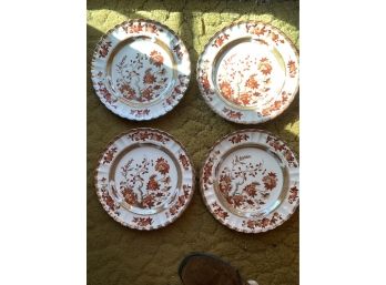 4 Spode Indian Tree Dinner Plates