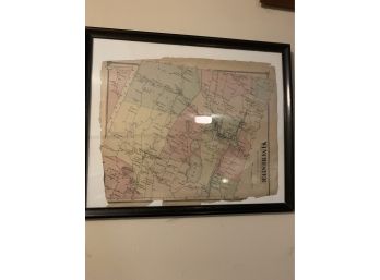 Antique Framed Winsted Map