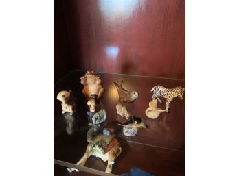 Lot Of 9 Miniature Animals