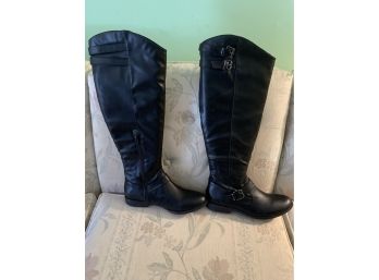 Aydin Tall Leather Boots Size 8 1/2 New!