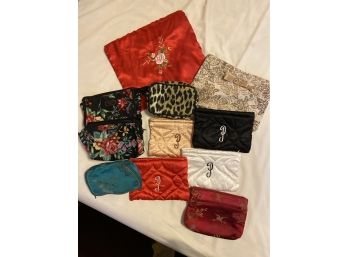 Lot Of 11 Storage Bags / Makeup Bags