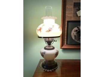 Vintage Gone With The Wind Style Floral Lamp