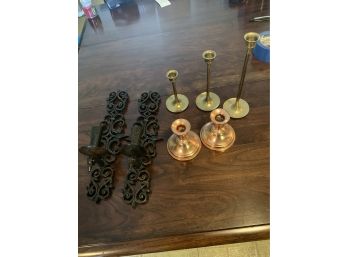 Candle Holder Lot 7 Items