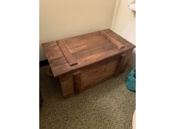 Rustic Wooden Storage Or Blanket Chest