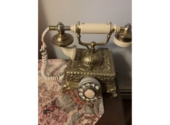 Beautiful Brass Rotary Style Phone