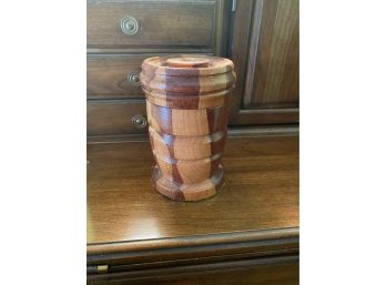 Awesome Wooden Canister With Lid