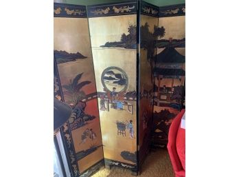 Beautiful Dual Sided Asian Hand Carved  Wooden Screen