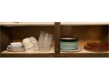 Large Lot Of Dishes, Mugs, Plates, And Bowls - Stoneware, Depression Glass, And More!