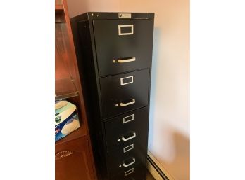 Century 21 Art Steel Co 5 Draw Metal Filing Cabinet