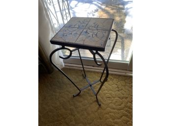 Small Tile Plant Stand