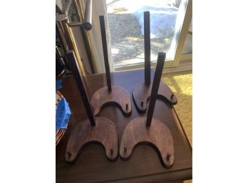 4 Large Plate Display Holders