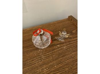 Pair Of Small Glass Ornaments