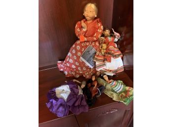 Lot Of 5 Vintage Dolls