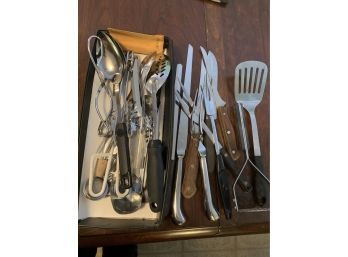 Large Kitchen Lot Of Various Utensils