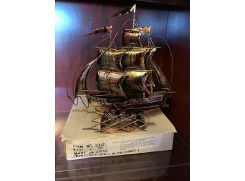 Metal Ship Music Box