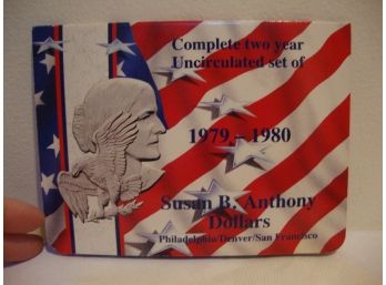 Susan B. Anthony Uncirculated Dollars Set 1979-1980