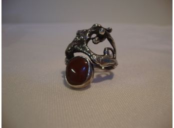 Sterling Ring By CT Artist Cathy Mclain Size 8