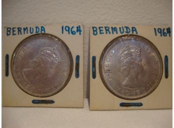 (2) 1964 Bermuda Coins