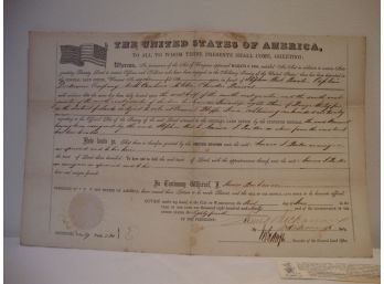 James Buchanan 1800's Document