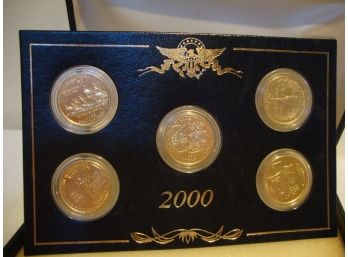 2000 U. S. State Quarters Proof Set Gold Tone