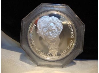 The Franklin Mint Mark Twain 100th Anniversary Of Tom Sawyer 1976 Silver Coin