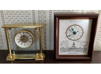 Two Contemporary Clocks