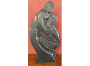 Modern Soapstone Madonna And Child Signed Gorito