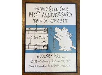 Framed Yale Glee Club Reunion Poster