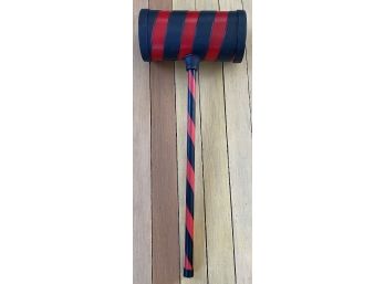 Decorative Carnival Plastic Hammer  With Barbershop Stripes